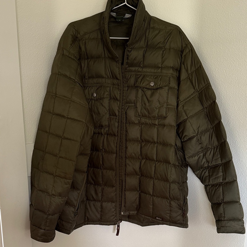Woolrich Men's Olive Puffer Jacket